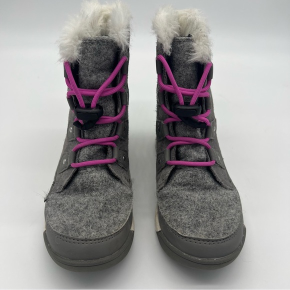 Sorel Waterproof Insulated Explorer Quarry Bright Lavender Youth Girls Boot 1Y - Picture 6 of 8